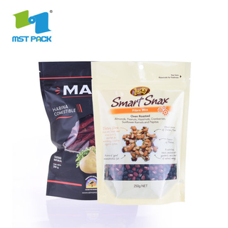 Respetuoso con el medio ambiente Levántese la cremallera PLA Food Plastic Bag Pouch 100% Biodegradable Compostable Zipper Bag