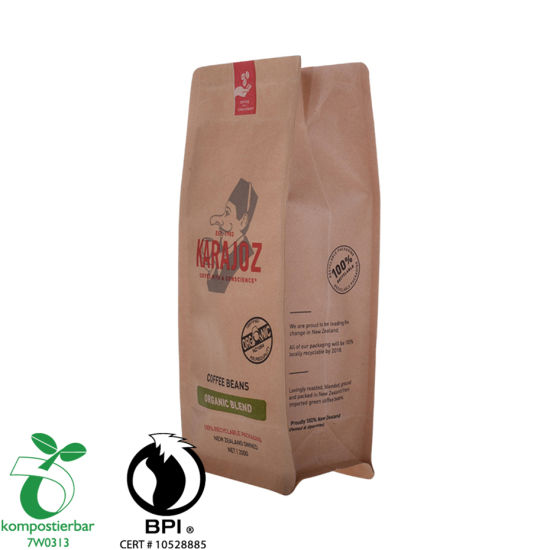Proveedor de empaque de papel de filtro de café compostable con cierre de plástico en China