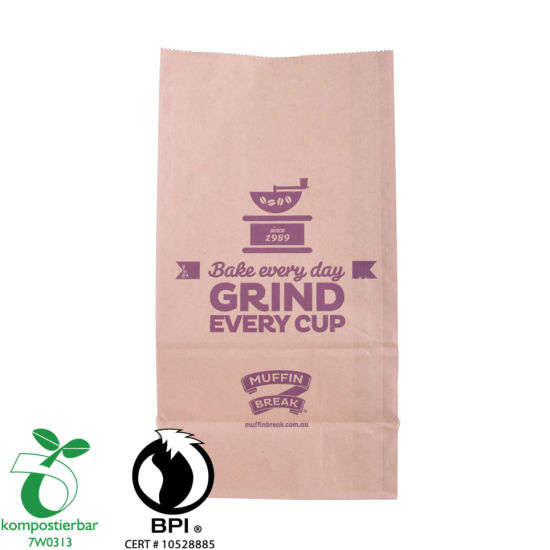 Eco Square Bottom Bio Compost Packaging Bag al por mayor en China