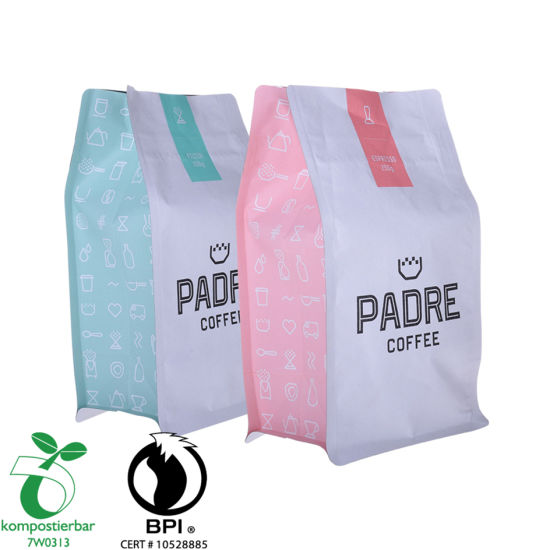Fábrica de bolsas de plástico de café de fondo redondo de material laminado en China