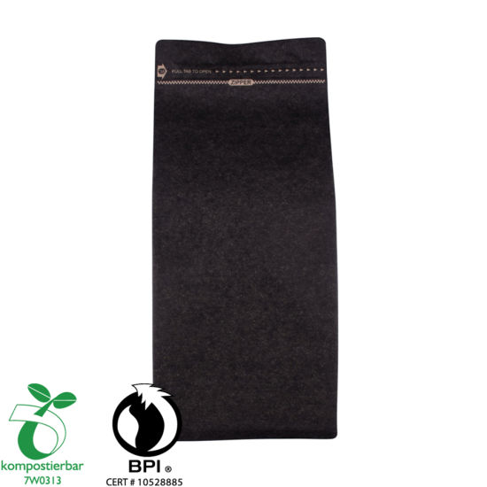 Proveedor de empaque de papel de filtro de café compostable con cierre de plástico en China