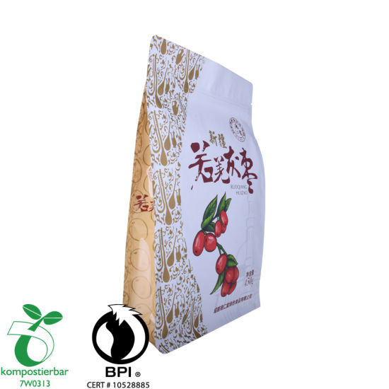 Fábrica de bolsos compostables biodegradables al por mayor de fondo impresos personalizados en China