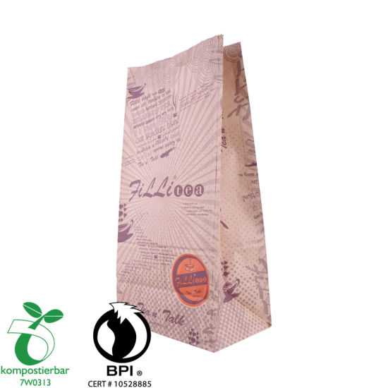 Proveedor ecológico de bolsas de papel Kraft de fondo redondo en China