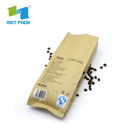 Bolsas de embalaje de café instantáneo de plástico biodegradable con refuerzo lateral personalizado de lujo Eco al por mayor