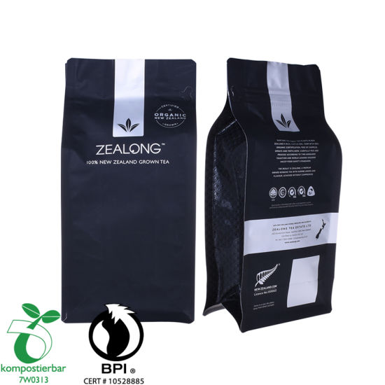 Fabricante de ventanas con cierre hermético Ziplock PLA y Pbat Coffee Bag en China