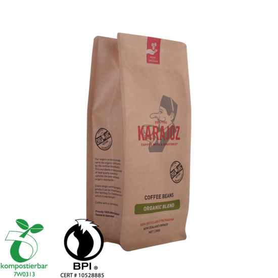 Impresión en huecograbado Colorido Kraft Paper Food Coffee Packaging Fabricante China
