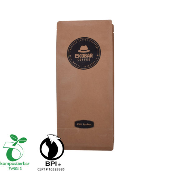 Material laminado Bolsa de café con fondo redondo Fábrica China