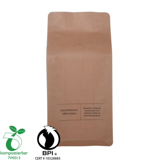 Cierre de plástico Zip Yco Coffee Kraft Bag Factory China
