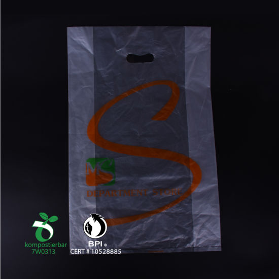 Bolso de compras de plástico biodegradable ecológico impreso personalizado