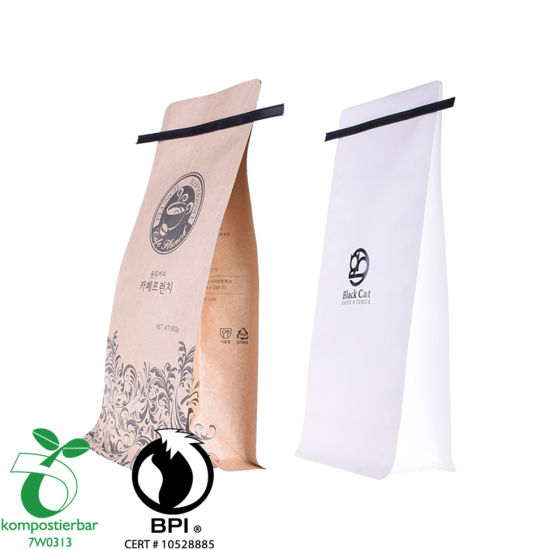 Proteína de suero en polvo Empaquetado Bolsa de cierre plano con cremallera de fondo plano Fabricante biodegradable en China
