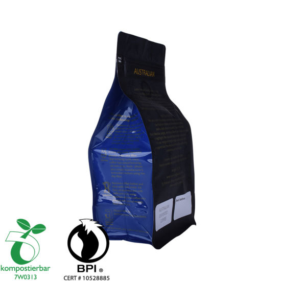 Cremallera inferior plana Compostable y biodegradable bolsa de plástico al por mayor en China