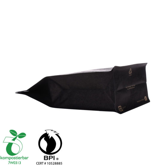 Fabricante reutilizable de la bolsa de papel del arte del café del fondo redondo en China