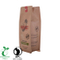 Fábrica de bolsas de café con escudete cuadrado inferior impresa personalizada de China