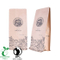 Fabricante de bolsas de café Kraft negro Ycodegradable con sello térmico en China