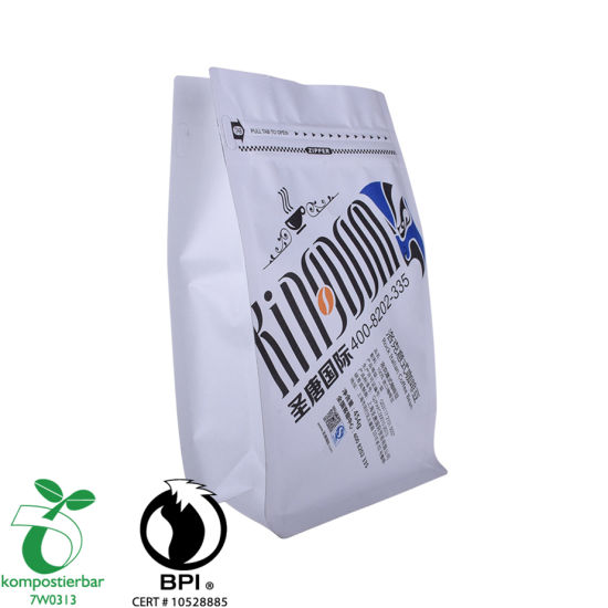 Fabricante de bolsas de café de 100 g con refuerzo lateral y sello térmico en China
