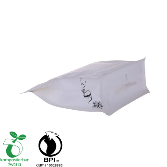 Fabricante de la bolsa de envasado de café biodegradable compostable resellable Ziplock de China