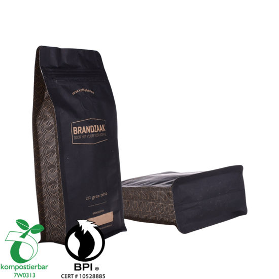 Renovable Doypack Quad Seal Coffee Bag Fabricante China
