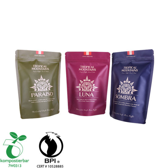 Fábrica reciclable de la bolsa de la INMERSIÓN del café compostable de China