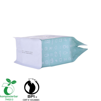 Sello de calor de fondo plano de bolsas de plástico biodegradable Fabricante de fábrica en China