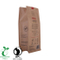 Bolsa de café de papel Kraft de fondo redondo reciclable con válvula de fábrica en China