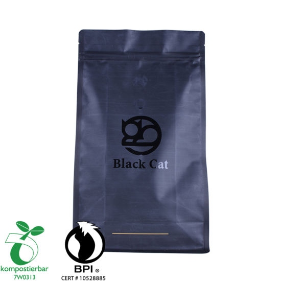 Proveedor de bolsa de embalaje de café compostable forrado con lámina de inventario en China