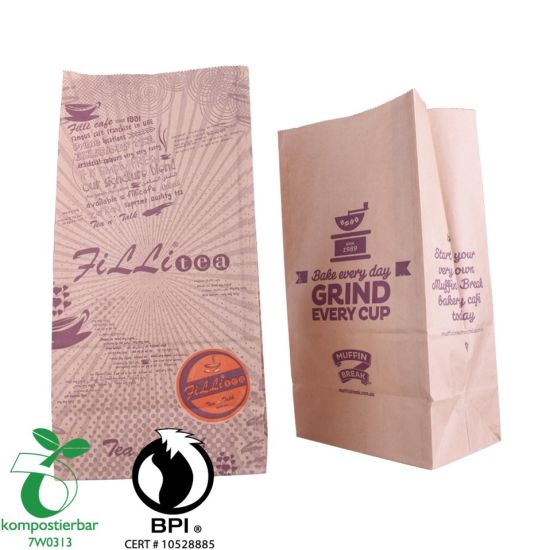 Proveedor de bolsa de pan biodegradable inferior de caja de sellado térmico de China